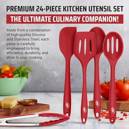 Kaluns Silicone Kitchen Utensils Set 24 Pcs Cooking Utensils Set - Image 3
