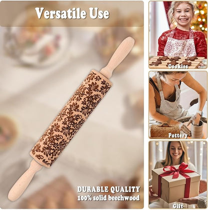 Floral Vine Embossed Rolling Pins - Image 5