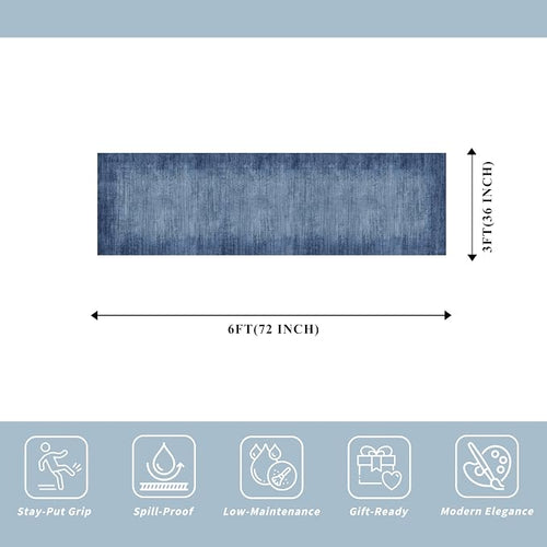 2x6ft Non-Slip Washable Kitchen Rug - Image 2