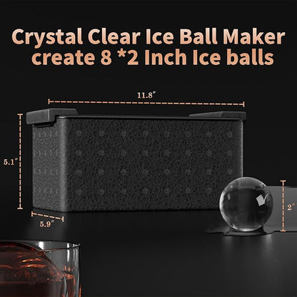 Clear Ice Ball Maker for Whiskey: FDDBI Circle Ice Cube Tray Make 2Inch Ice - Image 3