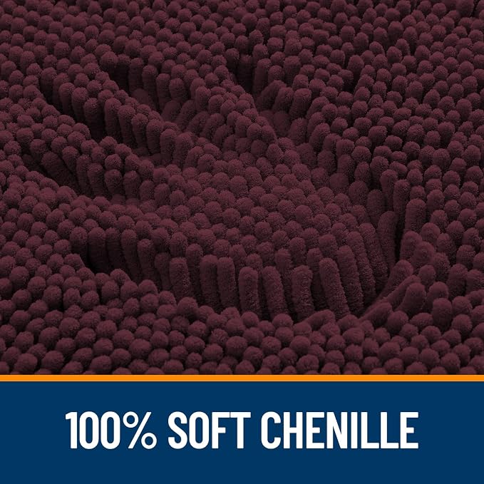 OLANLY Large Bathroom Rugs 44x32, Extra Soft Absorbent Chenille Bath Rugs - Image 3