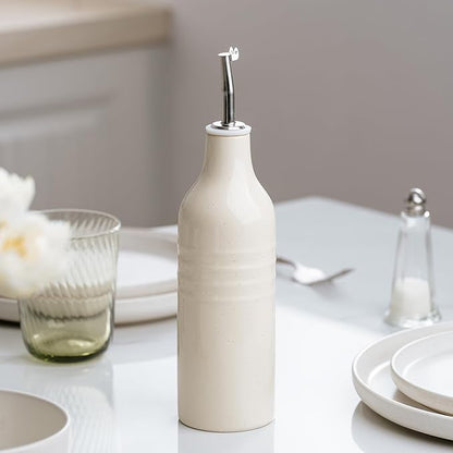 famiware Jupiter 16oz Ceramic Olive Oil Dispenser Bottle, 1 Piece Oil Dispenser - Image 3