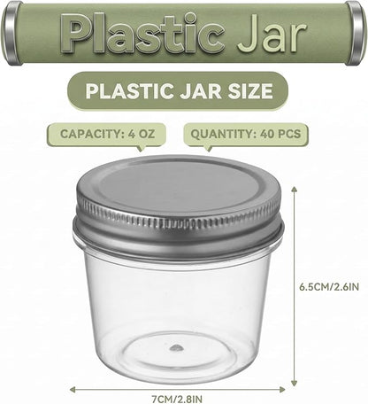 novelinks 4 oz Small Plastic Jars - Image 2
