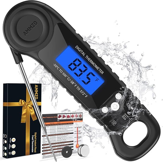 AMMZO Meat Thermometer Digital, Instant Read Food Thermometer by AMMZO