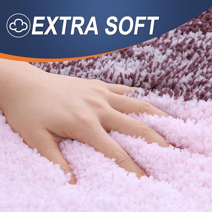 OLANLY Bathroom Runner Rugs Mat 59x20, Extra Soft Absorbent Microfiber Bath Rugs - Image 2