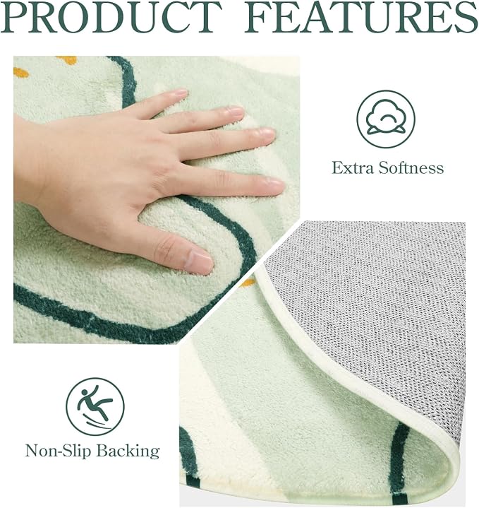 Lahome Green Hallway Runner Rug - Image 7