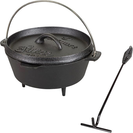 Stansport Pre-Seasoned Cast Iron Dutch Oven by Stansport