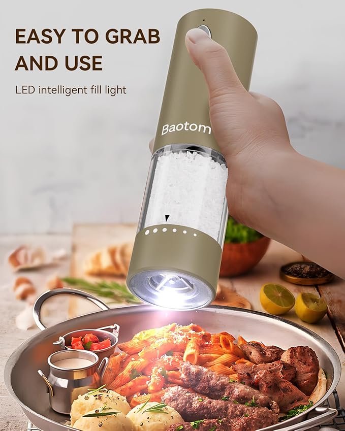 Electric Salt and Pepper Grinder Set - Image 5