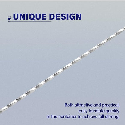 BRIOUT 2 Pcs Bar Spoon, 12 Inches Long Handle Drink Stirrer, Stainless Steel - Image 4