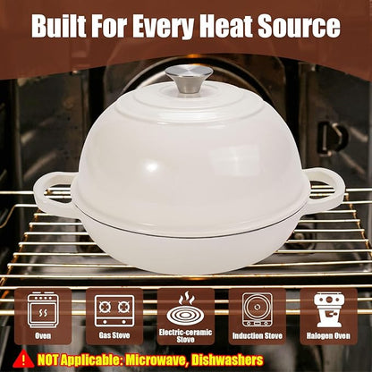 6QT Enameled Cast Iron Dutch Oven - Image 5