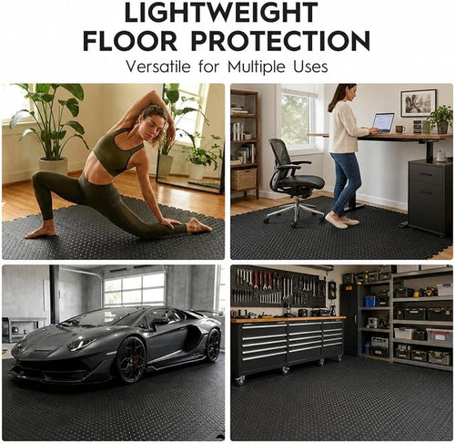 18pcs Puzzle Exercise Mat, 12.6"x12.6"x0.4", 18sqft EVA Interlocking Foam Floor - Image 2