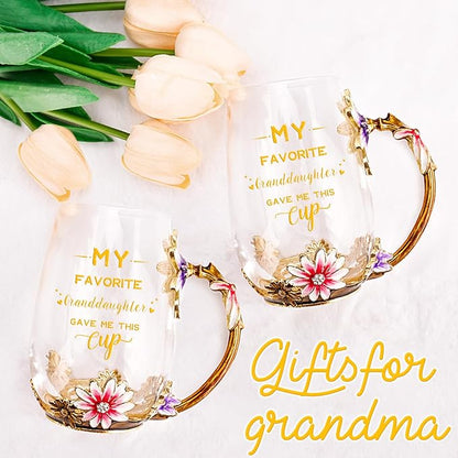 OEAGO Grandma Gifts from Granddaughter Tea Cup Birthday Grandparent Gifts - Image 4