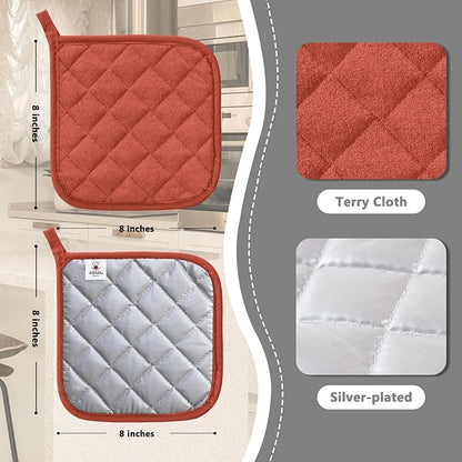 Joyhalo 5 Pack Heat Resistant Pot Holders - Image 3