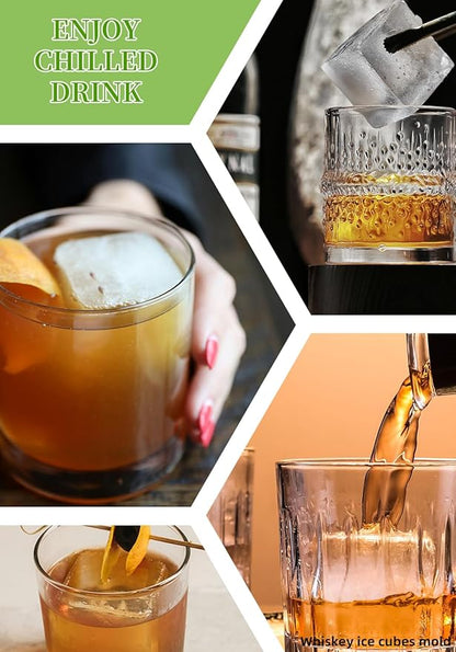 2 INCH Ice Cube Tray with Lid & Bin, Square Large Ice Cube Molds | ice trays - Image 5