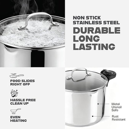 GOTHAM STEEL 8 Qt Nonstick Pasta Pot - Image 5