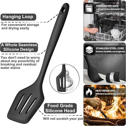 43 Pcs AIKKIL Kitchen Utensils Set, Heat Resistant Silicone Cooking Kitchen - Image 4