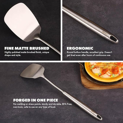 18/10 Stainless Steel Cooking Utensils Set - Image 5