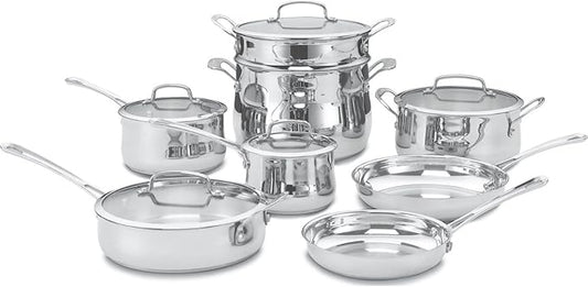 Cuisinart Contour Stainless 13-Piece Cookware Set by Cuisinart