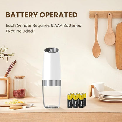 Gravity Electric Salt And Pepper Grinder Set, Automatic Salt And Pepper Grinder - Image 2