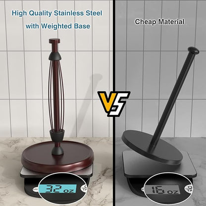 Oil Rubbed Bronze Paper Towel Holder Countertop, Bronze Kitchen Accessories - Image 5