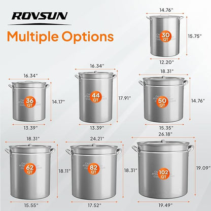 ROVSUN 44QT Stainless Steel Seafood Boil Pot - Image 6