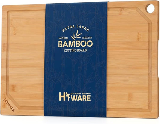 Hiware Extra Large Bamboo Cutting Board by HIWARE