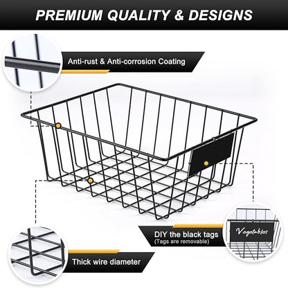8 Pack Wire Storage Baskets for Organizing - Image 7