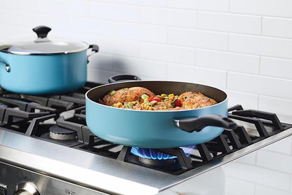 Farberware Dishwasher Safe Nonstick Jumbo Cooker/Saute Pan - Image 2