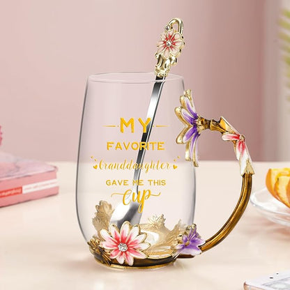 OEAGO Grandma Gifts from Granddaughter Tea Cup Birthday Grandparent Gifts - Image 7