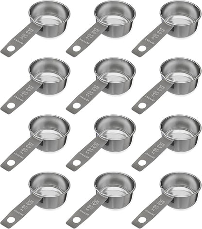 1/3 Cup Stainless Steel Measuring Cup | Sturdy Metal 80 ml | 80 cc | 3 oz | by Knupp+Co.