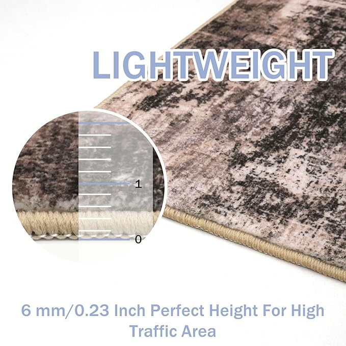 IOHOUZE Abstract Area Rug 3x4 Ft Washable Rugs - Image 4