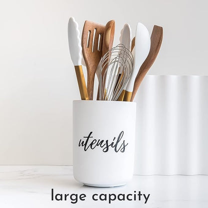 STYLED SETTINGS White Utensil Holder - Image 4