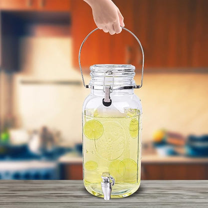 Eleganttime 1 Gallon Glass Drink Dispensers - Image 5