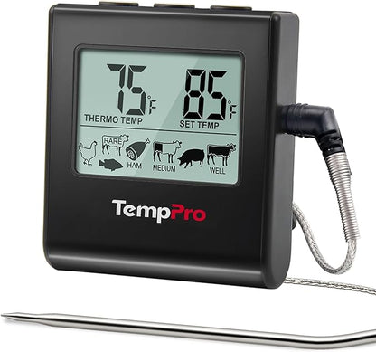 TempPro TP16 Large LCD Digital Meat Thermometer by TempPro