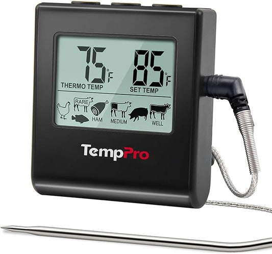 TempPro TP16 Large LCD Digital Meat Thermometer by TempPro