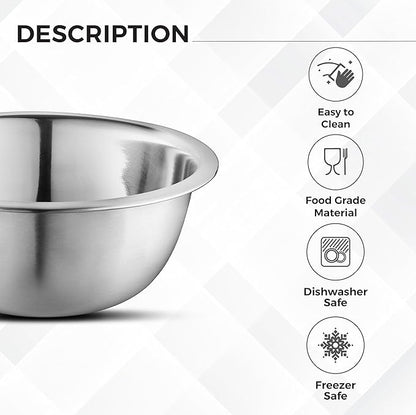 AVADOR Premium Stainless Steel Mixing Bowls, Space Saving - Image 3