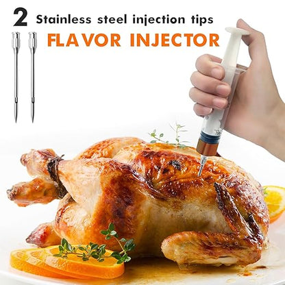 CloudHand Meat Turkey Pop Up Timer & Flavor Injector Set, Turkey Thermometer - Image 5