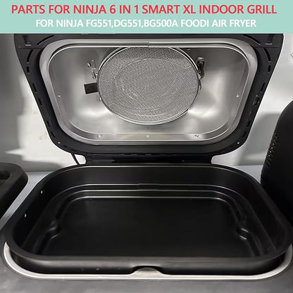 2-Pack Splatter Shield for Ninja FG551 DG551 BG500A Foodi Air Fryer Accessories - Image 3