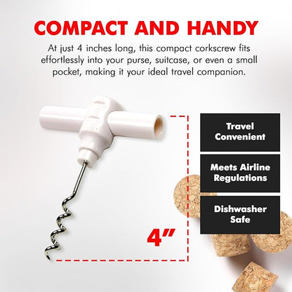 Chef Craft Select Travel Corkscrew, 4 inches in length - Image 4