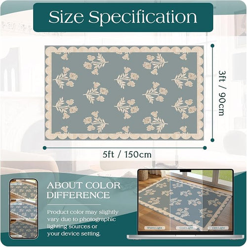 3x5 Floral Entry Rug - Image 2