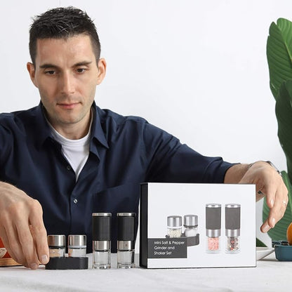 VEVOK CHEF Mini Salt and Pepper Grinder set - Image 3