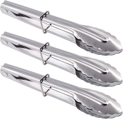 HINMAY Mini Stainless Steel Serving Tongs Small Tongs by HINMAY
