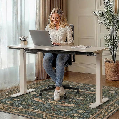 36"x60" Office Chair Mat for Hardwood Tile Floor, Under Desk Carpet Protector - Image 2