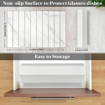 Stone Dish Drying Mats for Kitchen Counter, Collapsible Quick Drying Dish Mats - Image 2