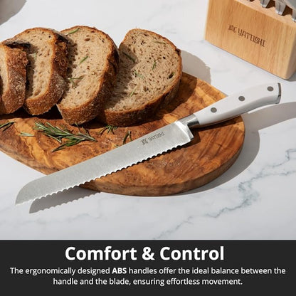 Yatoshi 15 Piece White Knife Block Set - Image 4