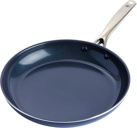 Blue Diamond 12" Nonstick Frying Pan Skillet, Diamond Infused PFAS & PTFE-Free by BlueDiamondCookware