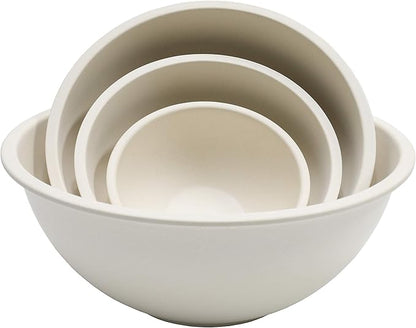 Chef Craft Eco Bamboo Fiber Mixing Bowl Set, 4 Piece by ChefCraft