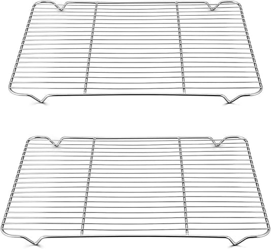 TeamFar Cooling Rack, 16.6” x 11.45” Stainless Steel Wire Baking Rack by TeamFar