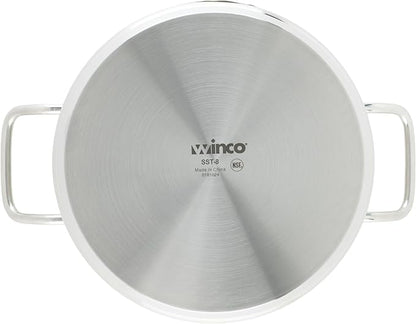 Winco Heavy-Duty Stainless Steel Stock Pot - Image 4