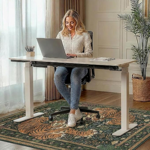 36"x60" Office Chair Mat for Hardwood Tile Floor, Under Desk Carpet Protector - Image 2
